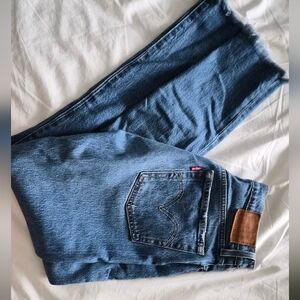 Levi's Classic Blue Jeans with Brown Leather Patch